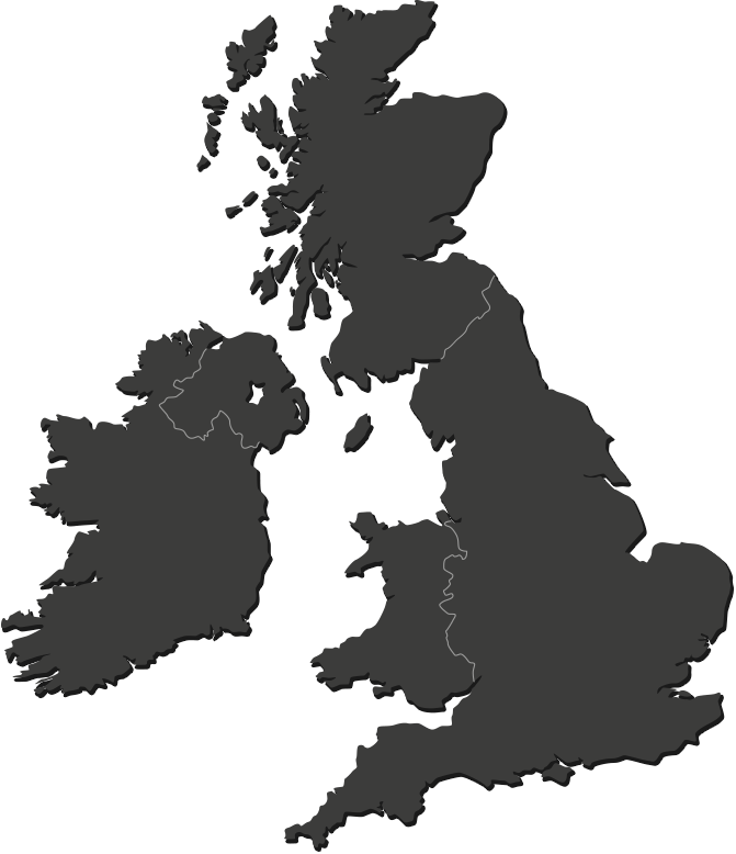 AA Careers Locations Map of Britain