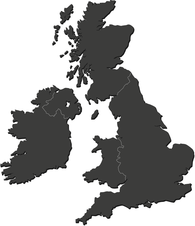 AA Careers Locations Map of Britain